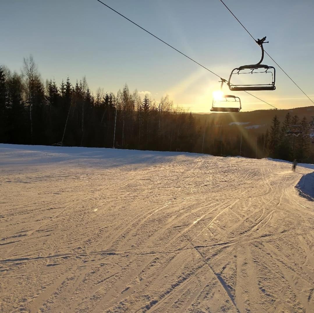 Myntloftet med inglasad bubbelbad och bastu Borlänge Exteriör bild